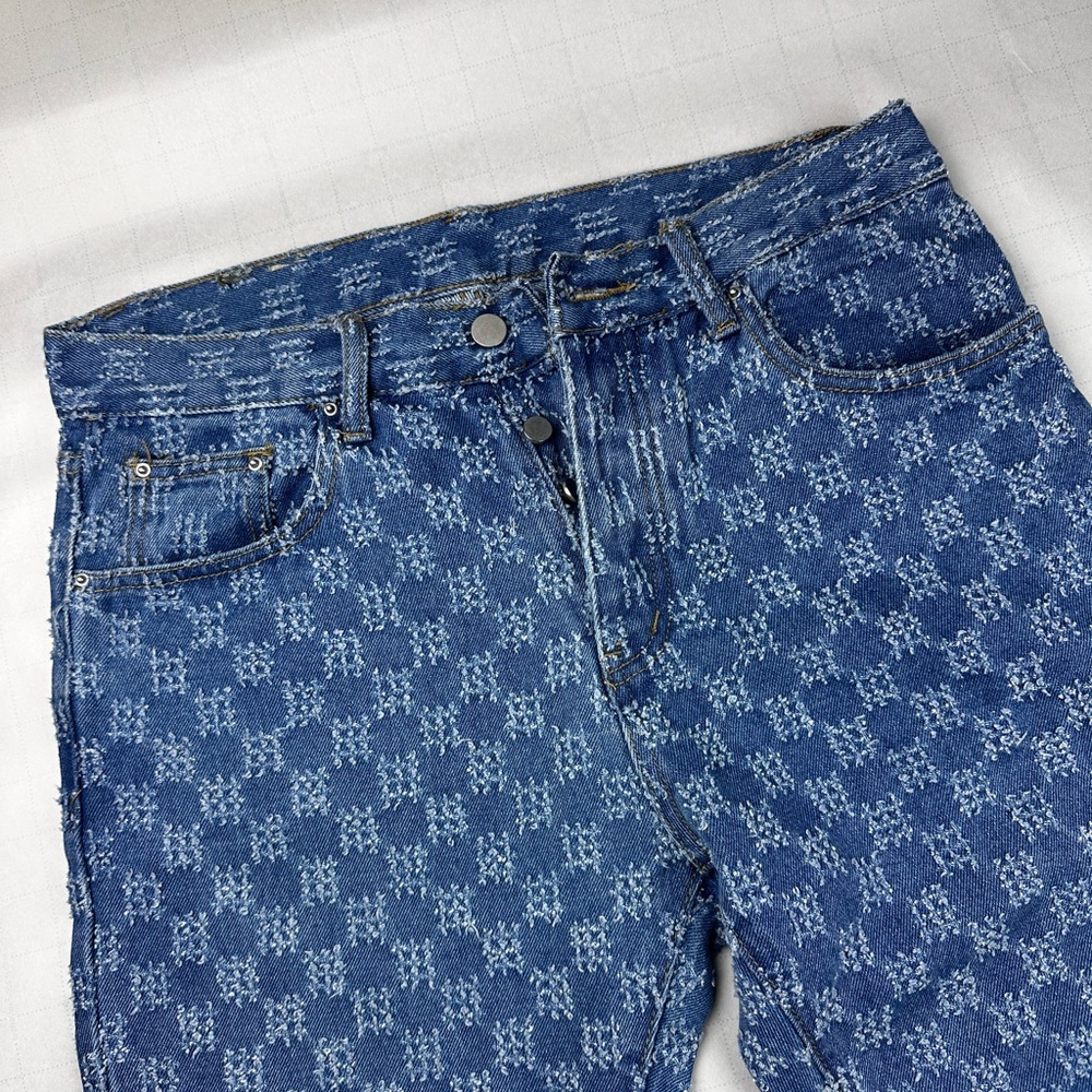 MNML Scratch Pattern Jeans